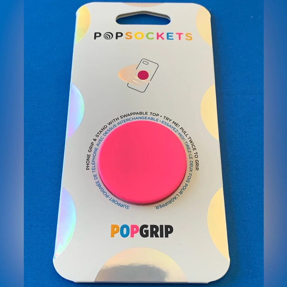 Popsocket - Neon Day Glo Pink
